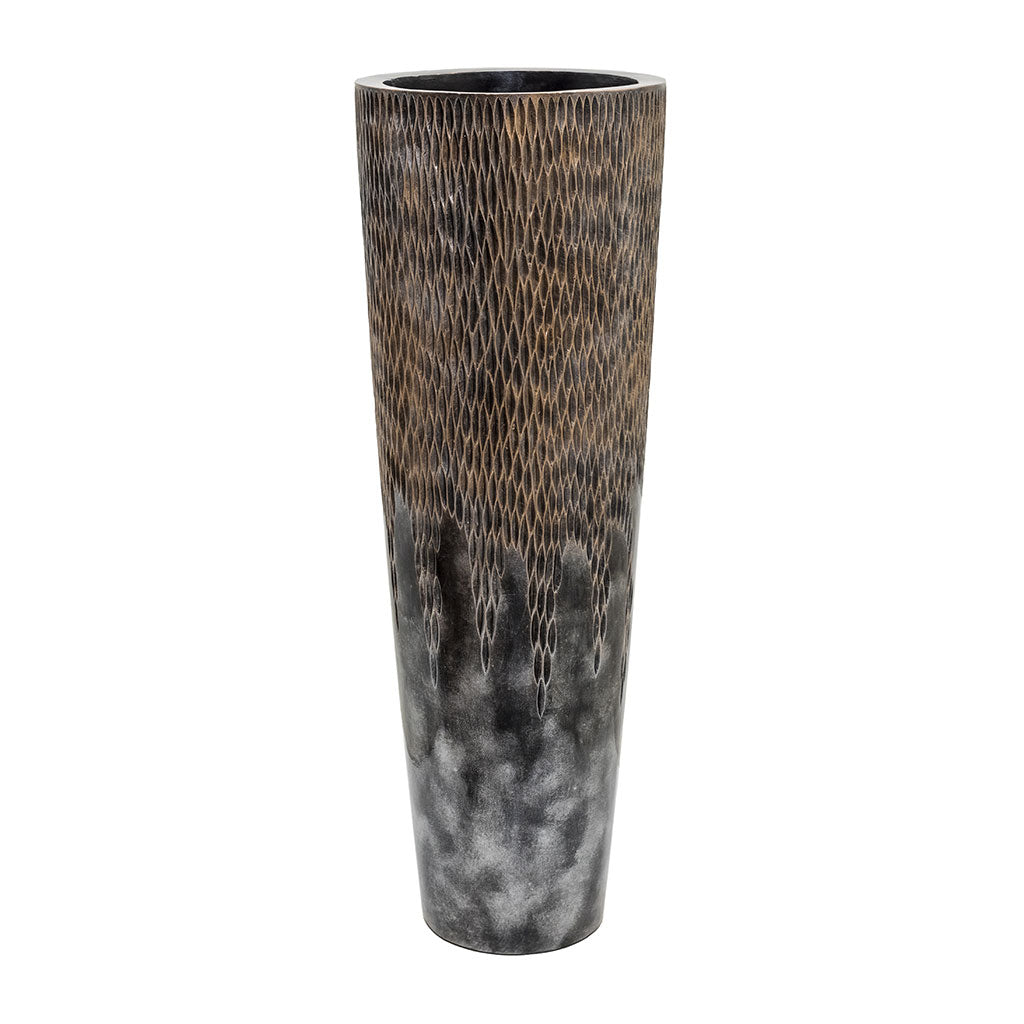 Luxe Lite Comet Straight Partner Planter - Bronze XL