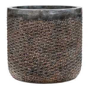 Luxe Lite Layer Cylinder Planter Bronze - Large
