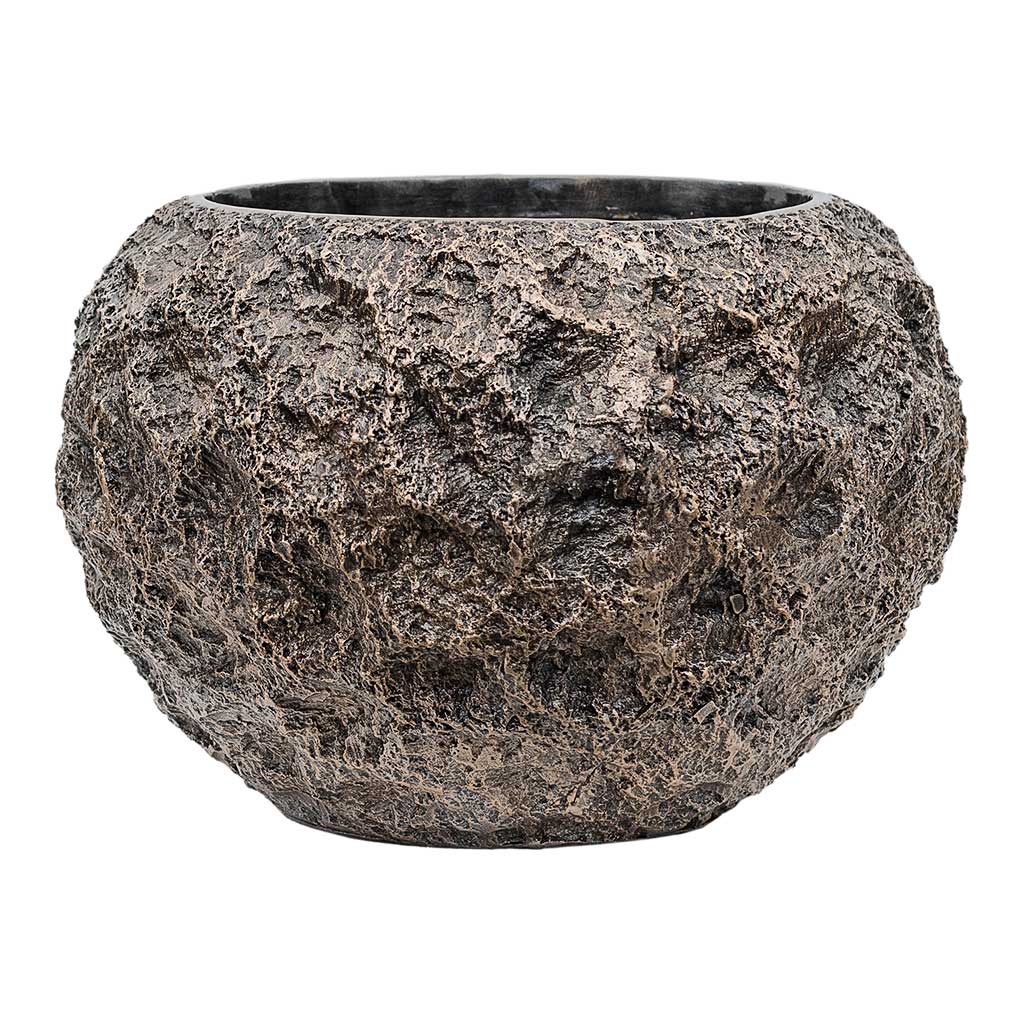 Luxe Lite Moon Globe Planter Bronze