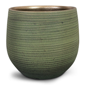 Lydia Plant Pot - Shiny Green 22
