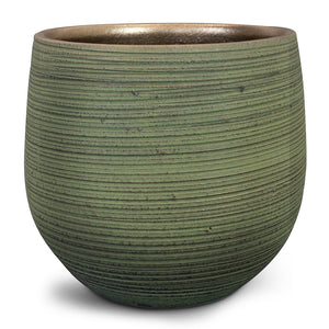 Lydia Plant Pot - Shiny Green 26