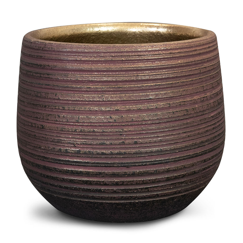 Lydia Plant Pot - Shiny Purple 15