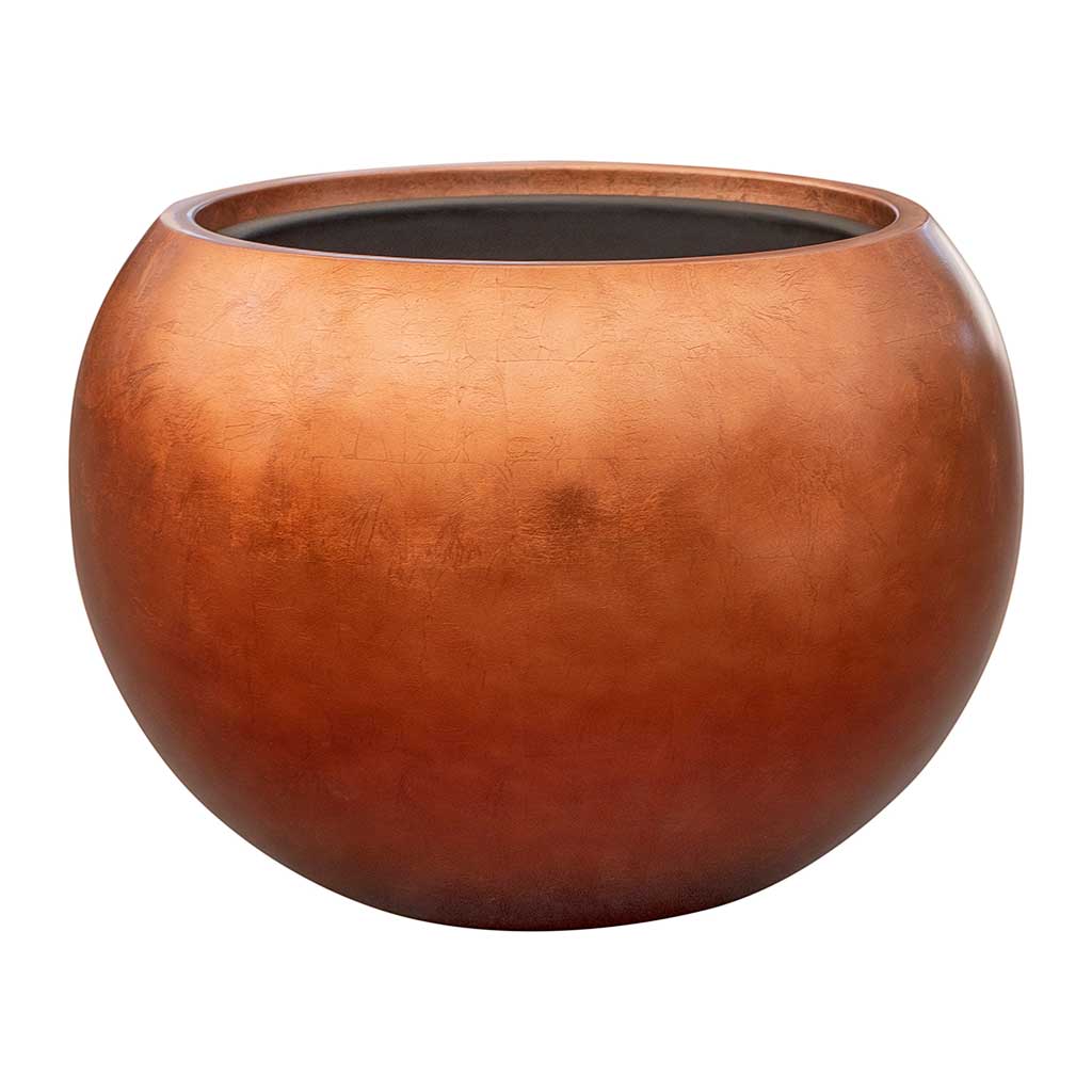 Metallic Couple Plant Pot - Matt Copper