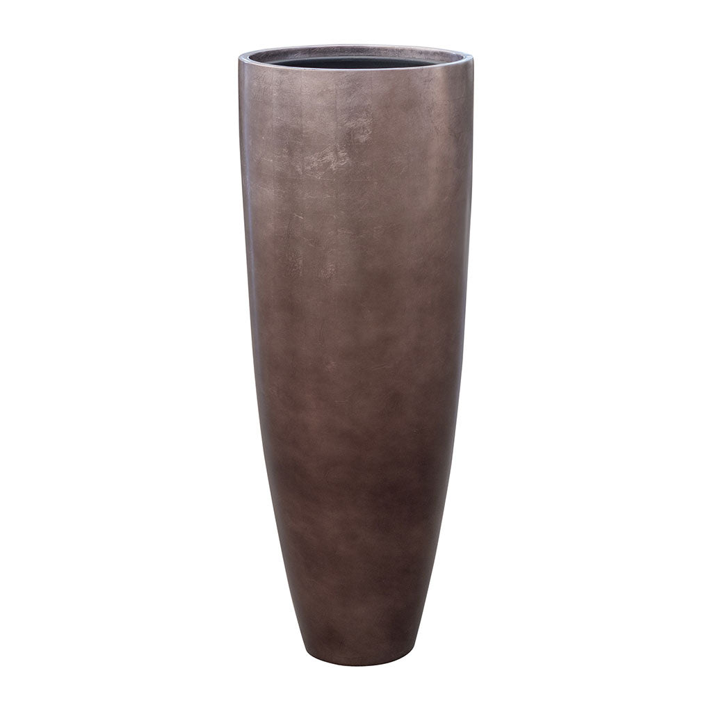 Metallic Partner Planter - Matt Coffee