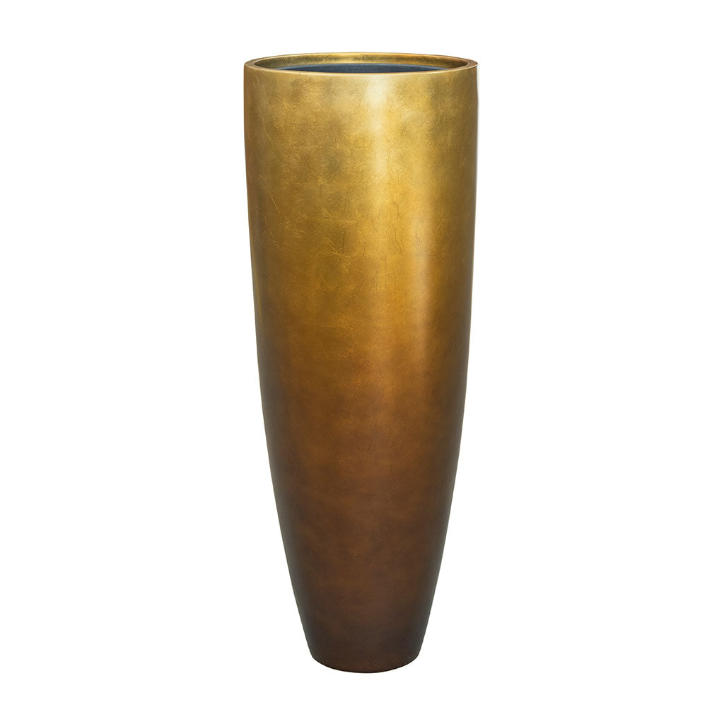 Metallic Partner Planter - Matt Honey 34 x 90cm