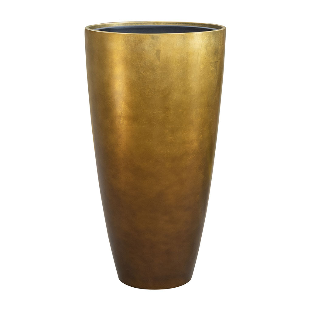 Metallic Partner Planter - Matt Honey 40 x 75cm