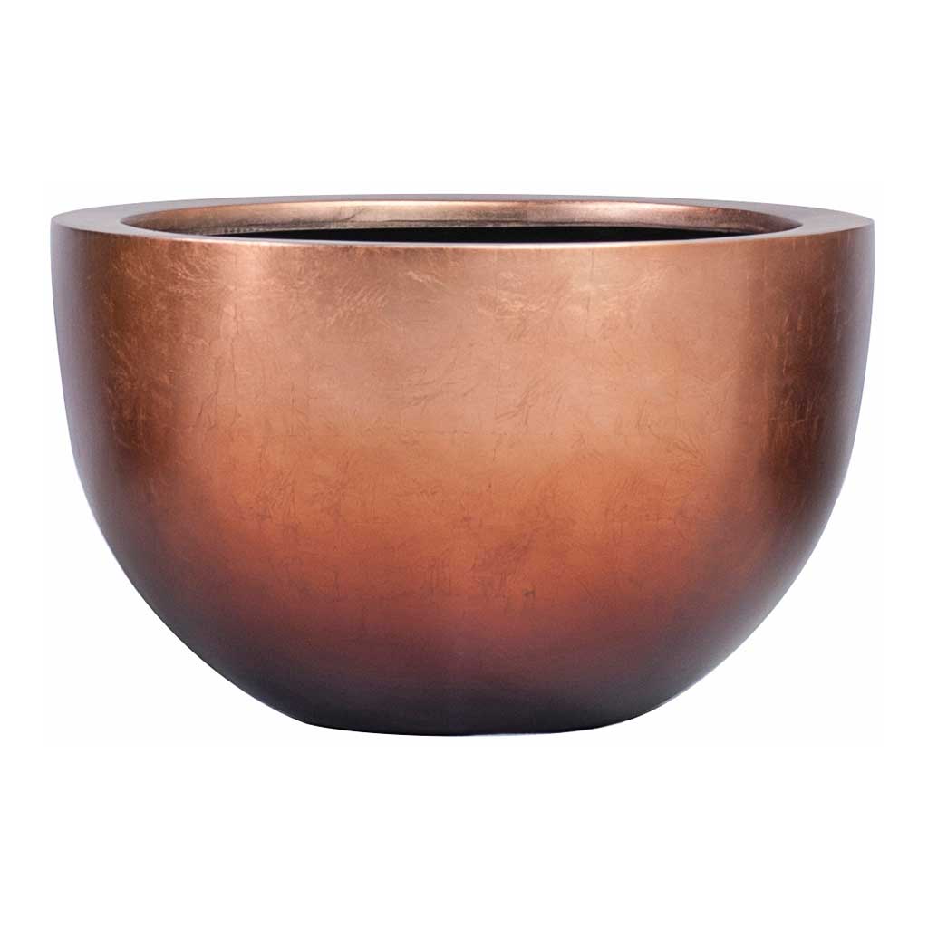 Metallic Plant Bowl - Matt Copper - 45 x 27cm