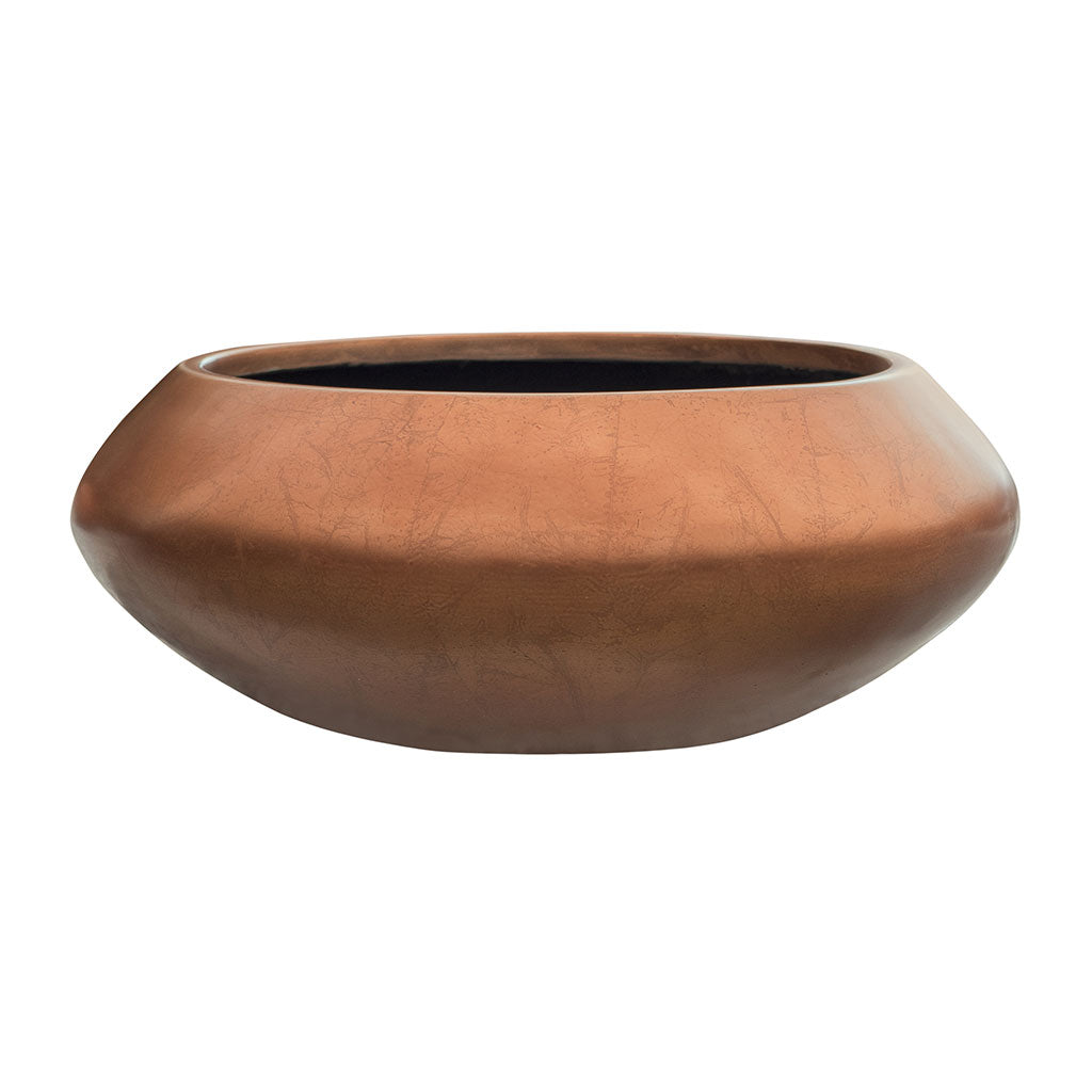 Metallic UFO Plant Bowl - Matt Copper 55
