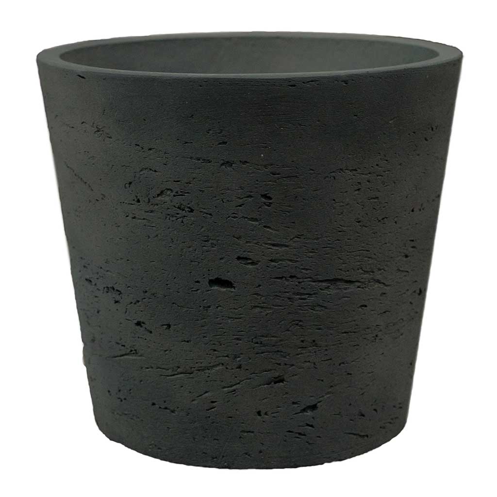 Mini Bucket Plant Pot Black Washed - Medium