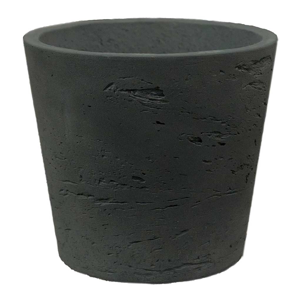 Mini Bucket Plant Pot Black Washed - Small