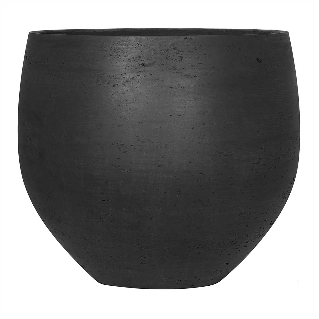 Mini Orb Kevan Plant Pot - Black Washed - X Large