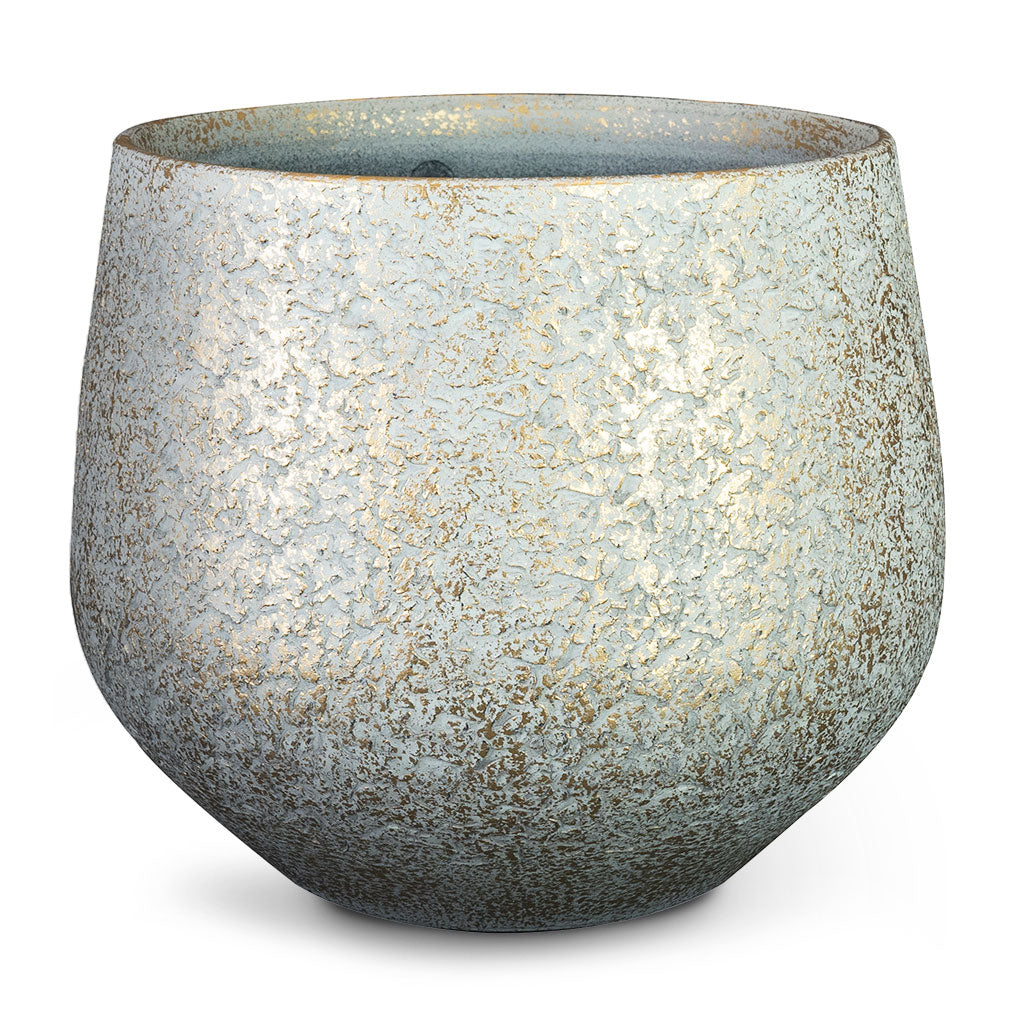 Noor Plant Pot Metallic Grey