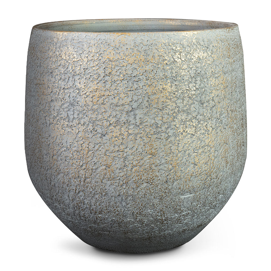Noor Plant Pot Metallic Grey Large
