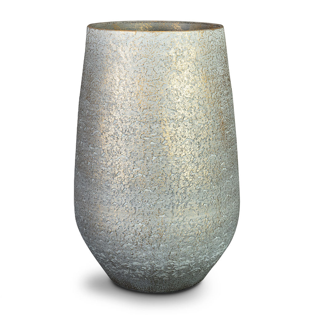 Noor Plant Vase - Metallic Grey