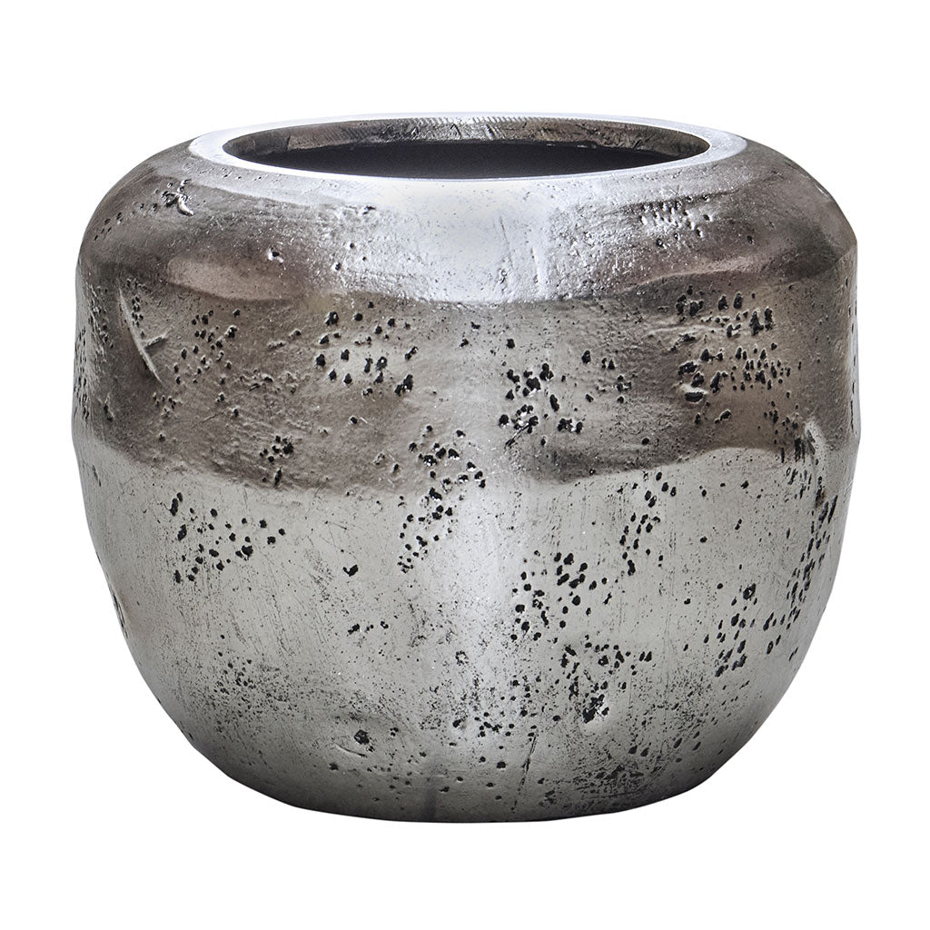 Opus Raw Couple Planter - Silver - Quality Planters | Hortology - HORTOLOGY