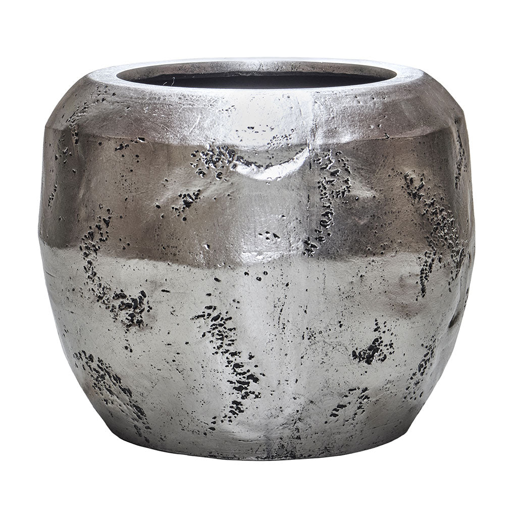 Opus Raw Couple Planter - Silver 50cm