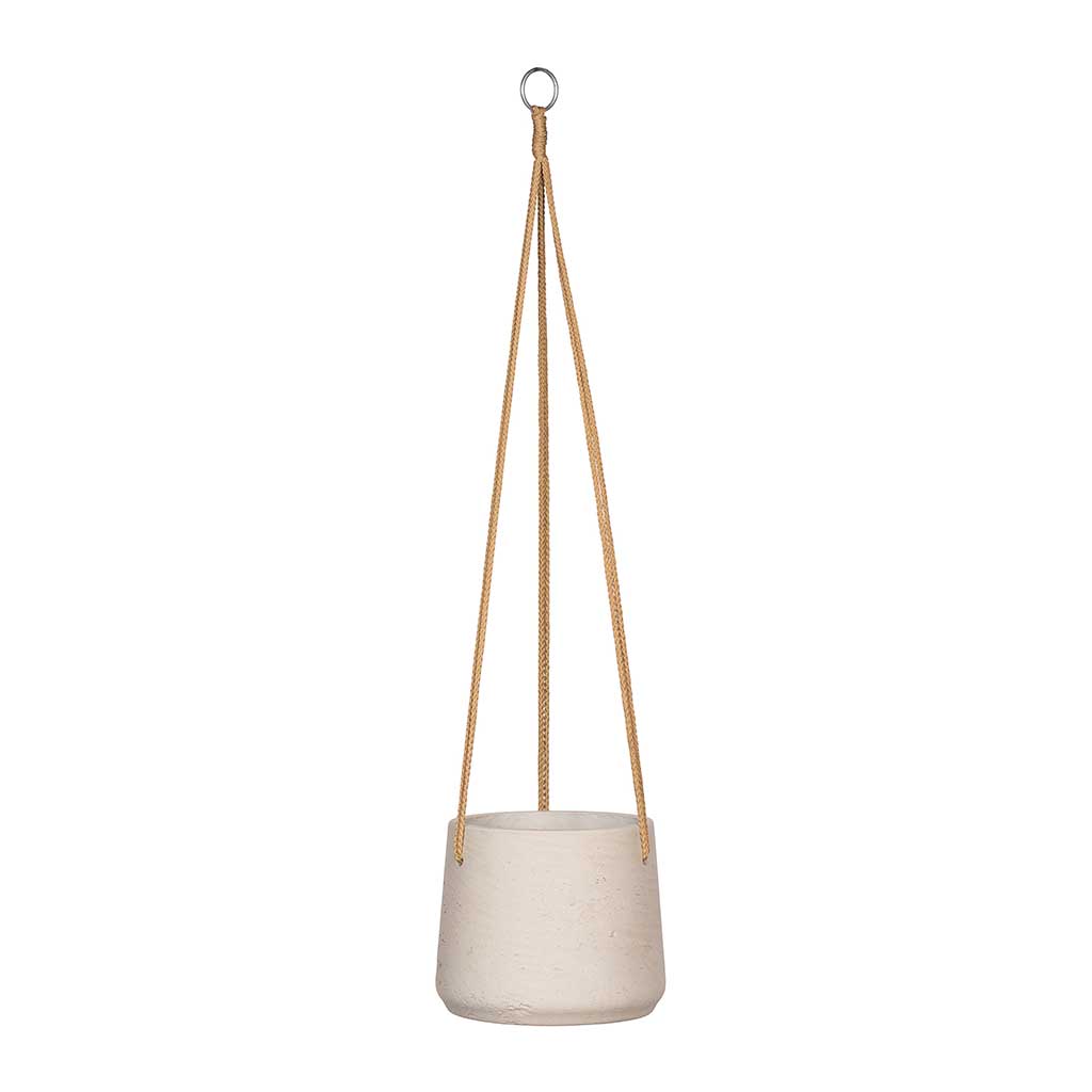 Patt Hanging Plant Pot - Grey Washed - Medium