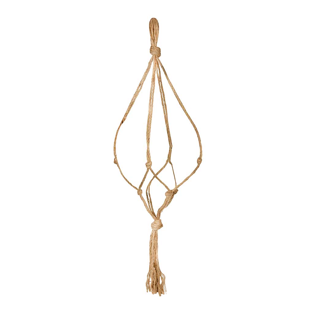 Plant Pot Knotted Macrame Hanging Rope - Jute Long