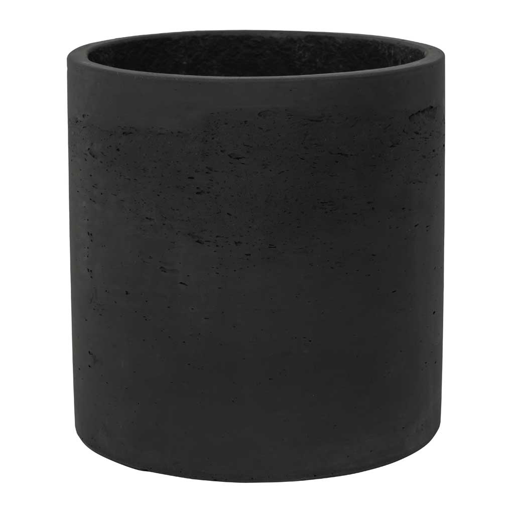 Puk Plant Pot - Black Washed 25cm