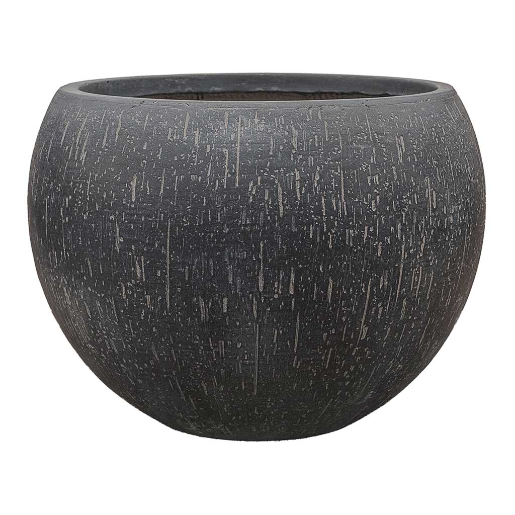Raindrop Bowl Planter - Anthracite
