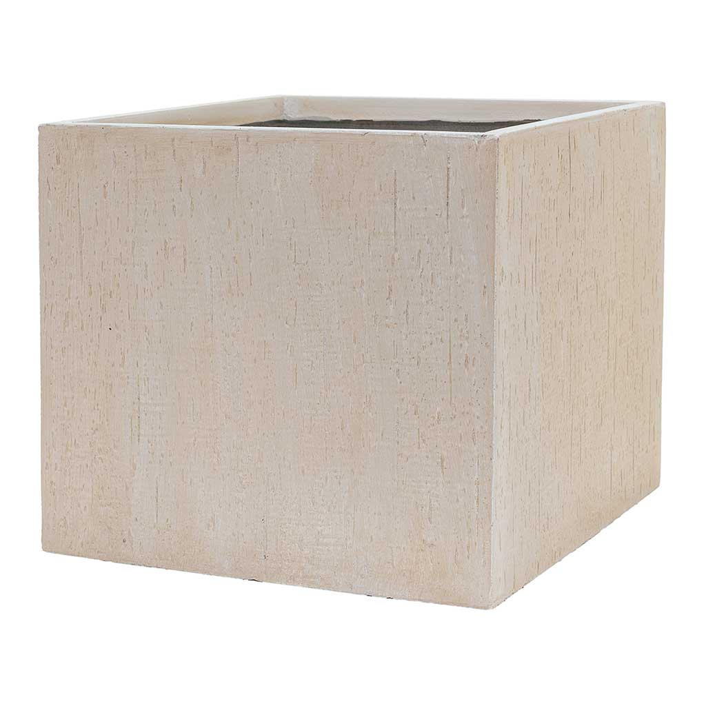Raindrop Cube Planter - Stone 50cm