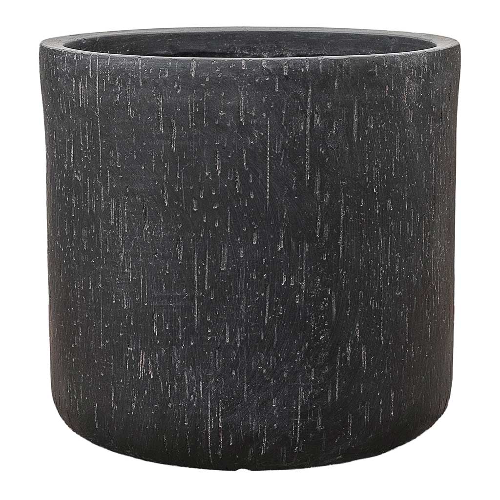 Raindrop Round Planter Anthracite - Medium