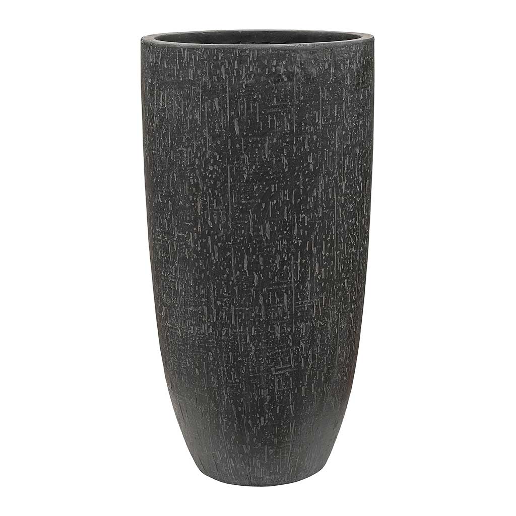 Raindrop Tall Vase Planter - Anthracite 32cm