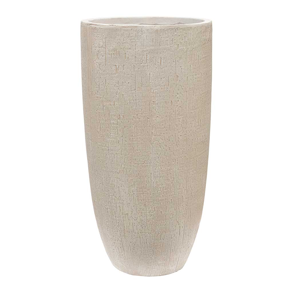 Raindrop Tall Vase Planter - Stone 32cm