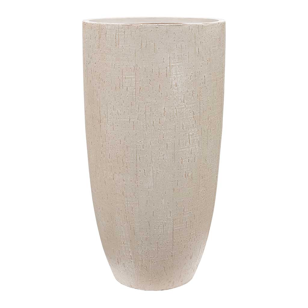 Raindrop Tall Vase Planter - Stone 42cm