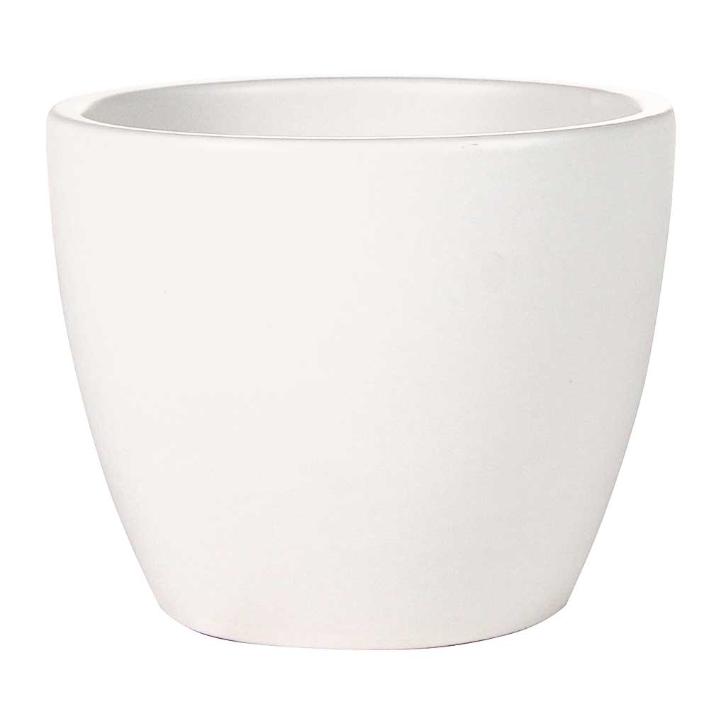Java Pot White Sven Plant Pot - White - Quality Indoor Plant Pots | Hortology - HORTOLOGY