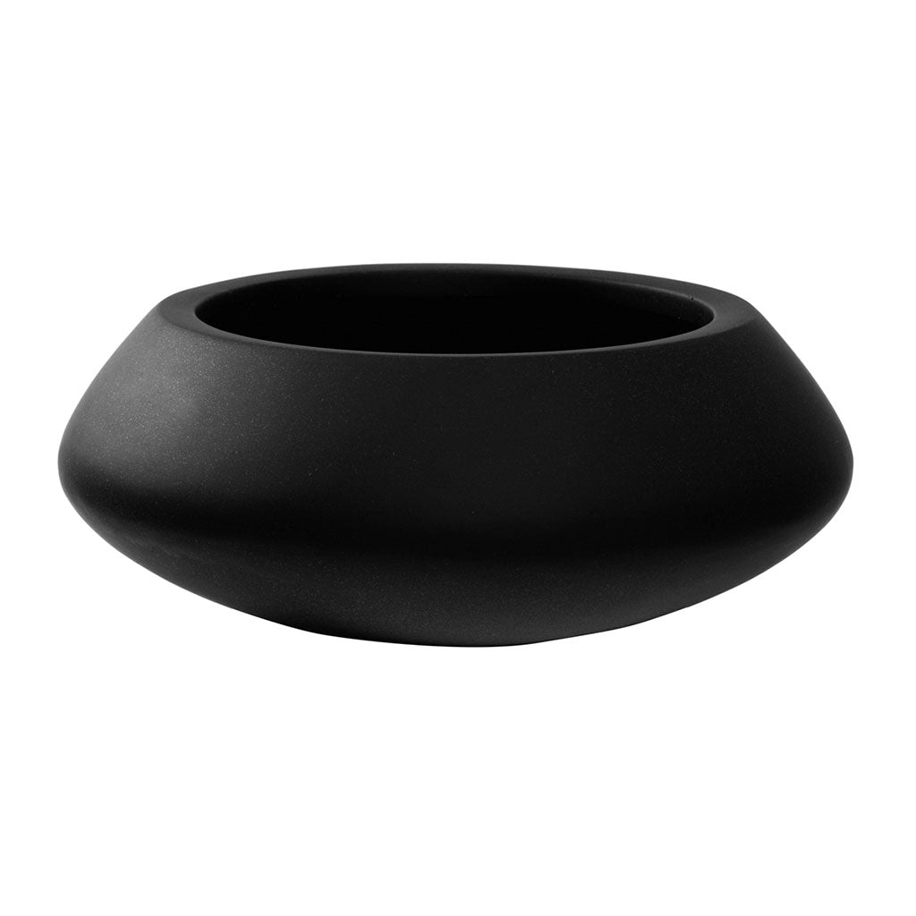 Tara Natural Bowl Planter - Black - Quality Planters | Hortology ...