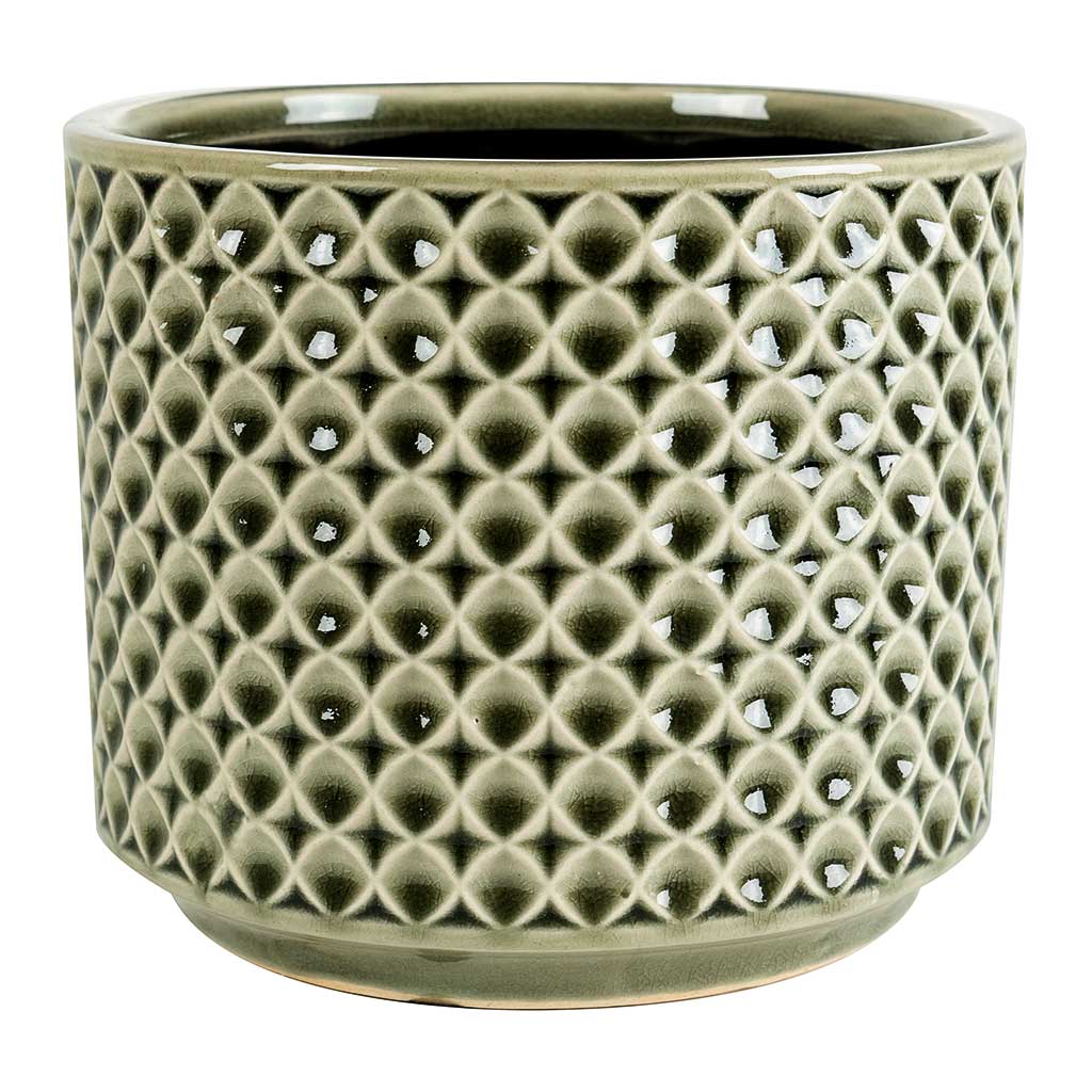Thies Plant Pot - Olive Green